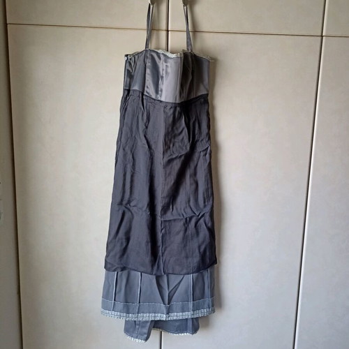 Dress with shiny silver fabric like new, small-medium
