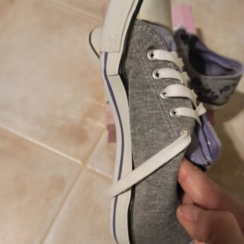 Canvas shoes used, size 38, gray