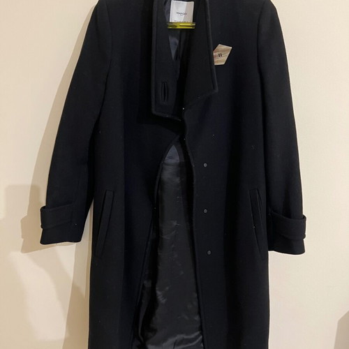 Mango coat like new, size S, black