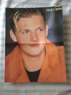 Backstreet Boys (Nick Carter) & Angelina Jolie poster like new