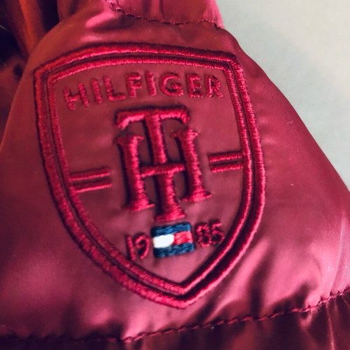 Tommy Hilfiger women's long jacket like new, size S, red