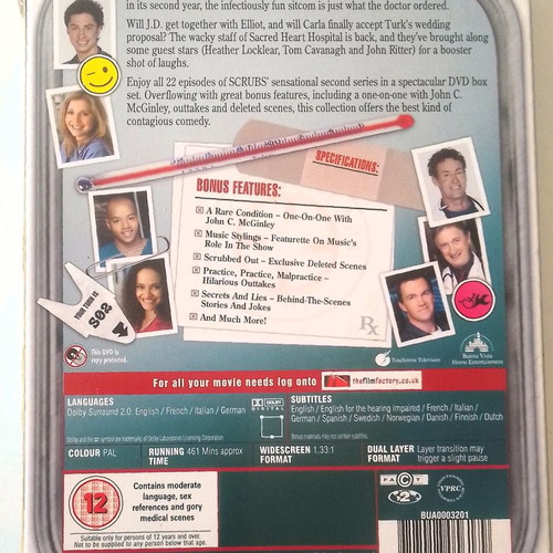SCRUBS Series 1st&2nd season,8 DVD,46 EPISODES