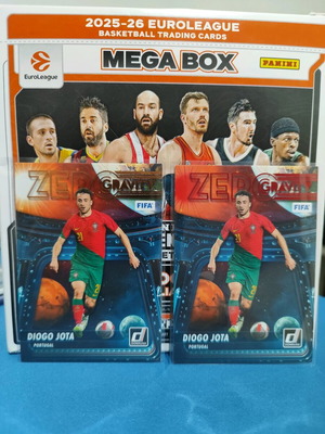 Donruss Zero Gravity Diogo Jota collectible cards new, 2 pieces