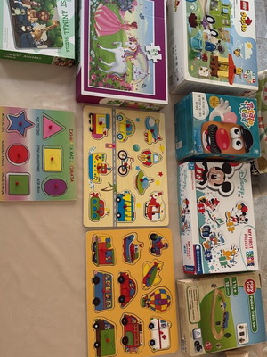 Various toys like new including Lego beekeeper and wooden train station
