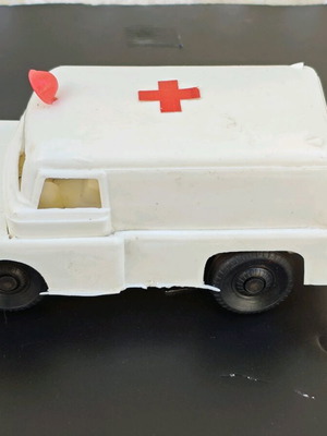 Plastic toy ambulance like new, 1970s vintage