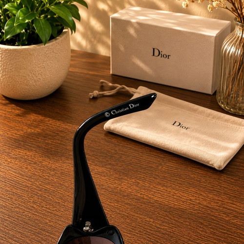 Christian Dior Houndstooth Sunglasses used with box and case