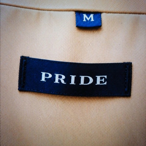 Pride genuine leather jacket, beige, size M, unworn with tag