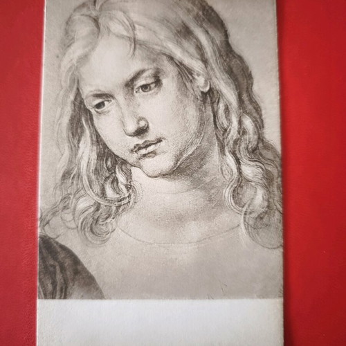 Old German Dürer Jesus postcard like new
