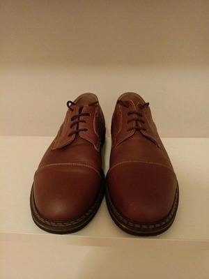 InShoes leather casual shoes brown size 43 like new
