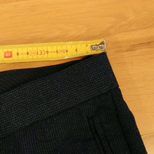 H&M fabric pants dark blue like new size S
