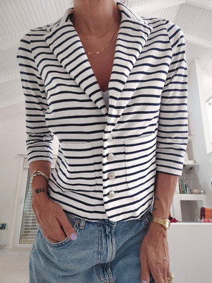 Nautical style lightweight jacket, like new, size M