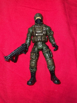 Soldier figure custom paint used, 10cm