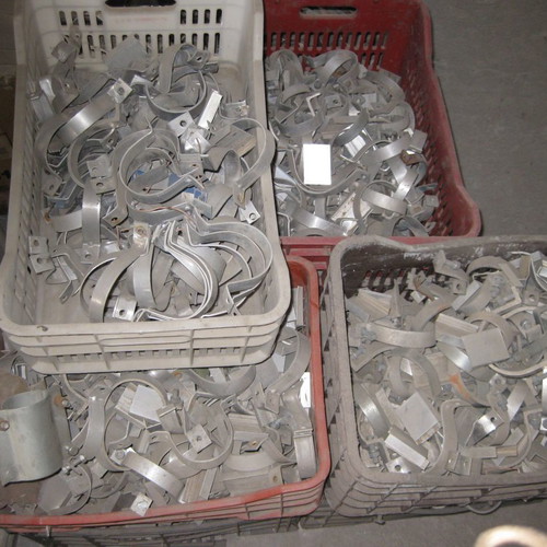 Road sign braces used, galvanized with accessories