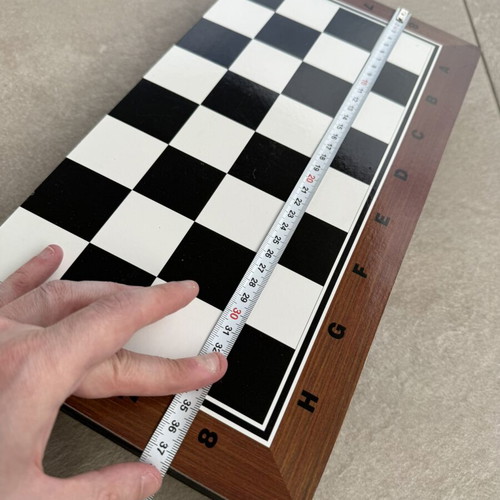 Wooden Backgammon and Chess Set 2-in-1 New, Sealed 40cm