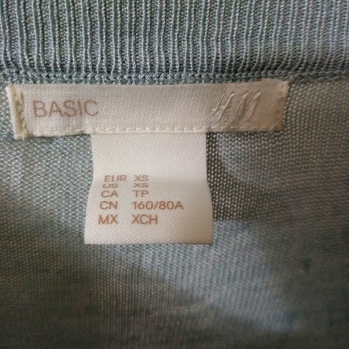 H&M sweater new light blue semi-transparent size XS to medium