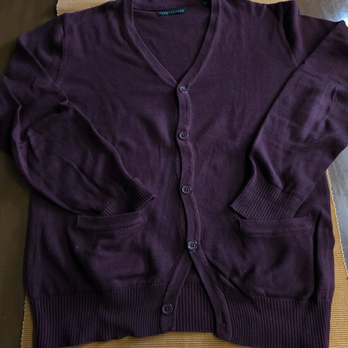 Funky Buddha men's cardigan size L bordeaux like new