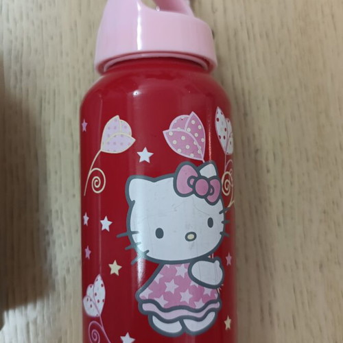 Set of 3 New Water Bottles Hello Kitty, Aluminum, Foldable