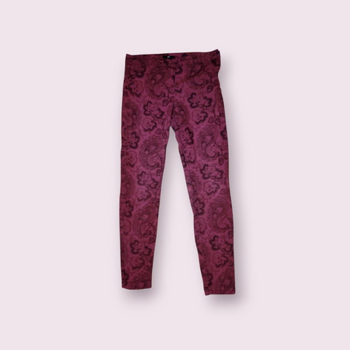Paisley print skinny trousers used, H&M, size S