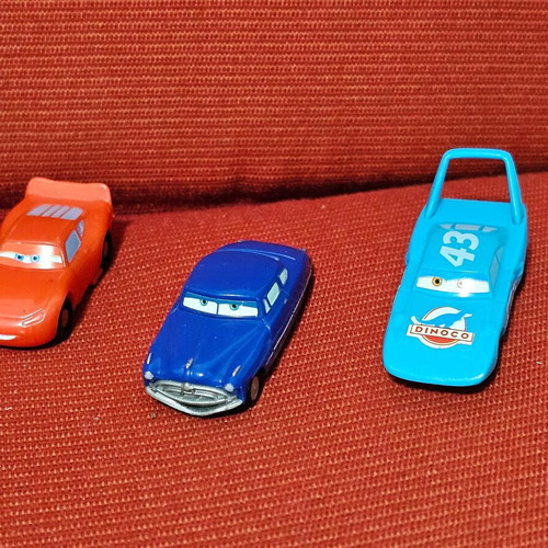 Cars toy cars used, pack of 3 plastic