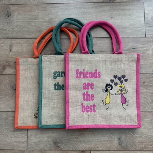 Jute bags set, 30cm x 30cm