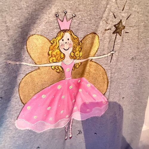 Hand-painted dress like new, in excellent condition