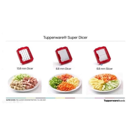 Tupperware vegetable cutter new with 3 blades