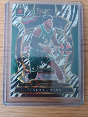 Kendrick Nunn Zebra Prizm Concourse Panathinaikos card