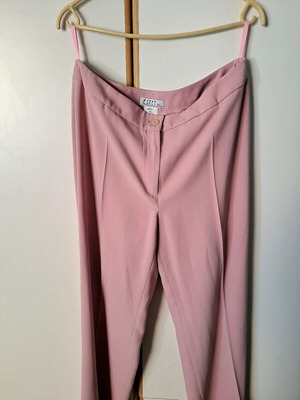 Estet fabric pants pink new, size L
