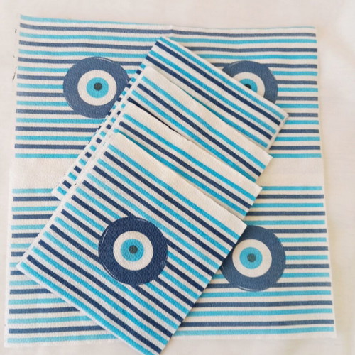 Decoupage Napkins Eye & Stripes 5 Pieces