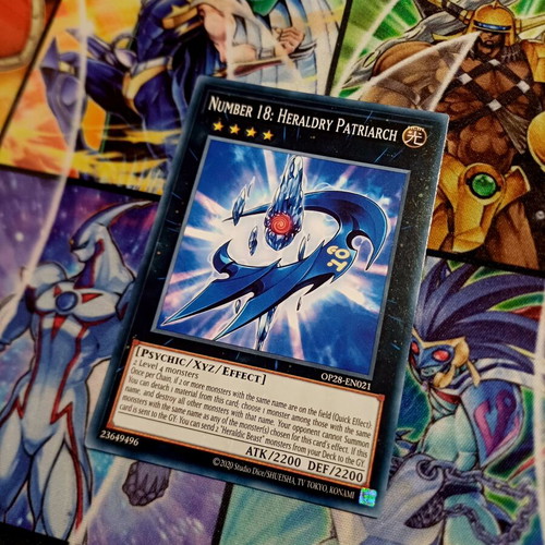 Number 18: Heraldry Patriarch Yu-Gi-Oh! card OP28