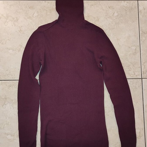 Massimo Dutti women's burgundy turtleneck sweater like new, size M