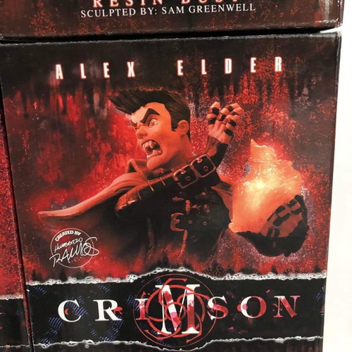 Crimson set of 5 busts new, based on Humberto Ramos art