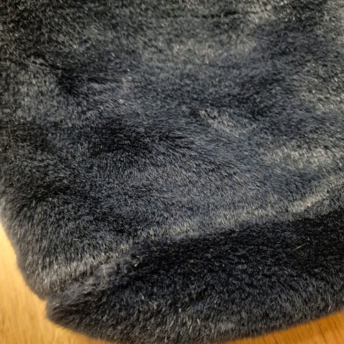 Zara women's furry shoulder bag like new, blue