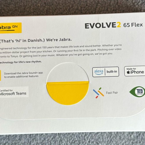 Jabra Evolve2 65 Flex headphones new wireless with ANC