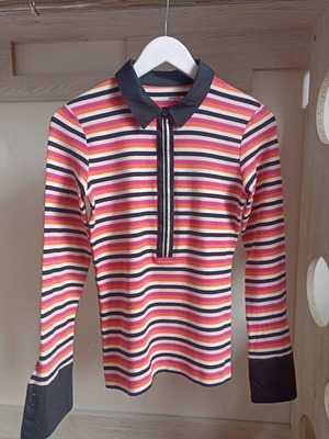 Marc Cain women's blouse like new, size S, multicolor stripes