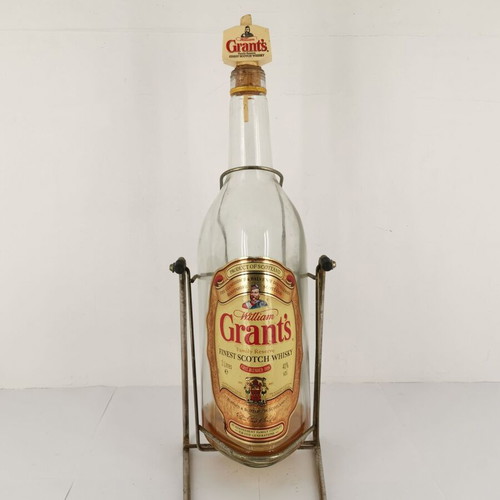 Grants collectible glass whiskey bottle with valve used