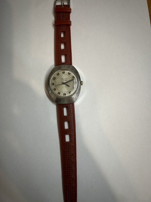 Poljot men's mechanical watch used, 17 jewels, silver