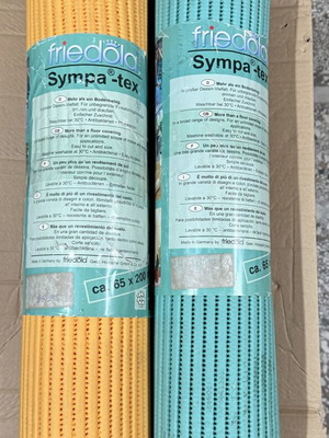 Anti-slip floor runners roll 65x200cm pack of 2, memory foam