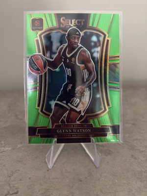 2025-26 Panini Select Euroleague Glynn Watson Neon Green Premier card new