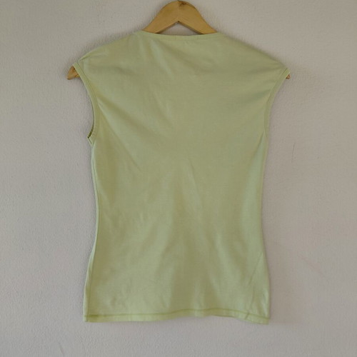 Sisley top, size S, 95% cotton, green
