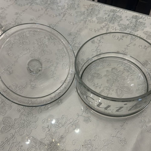 Cookware new glass pot with lid