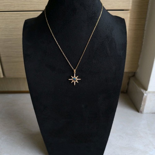 Women's necklace made of stainless steel new, gold