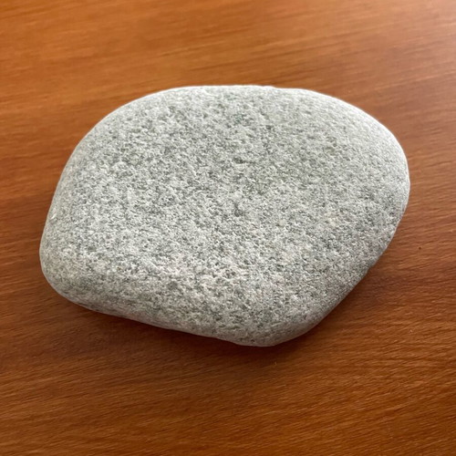 Gray river stone with smooth surface new