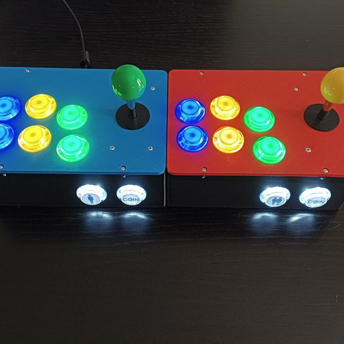 Retro Double Arcade Console like new with right joysticks and LED buttons