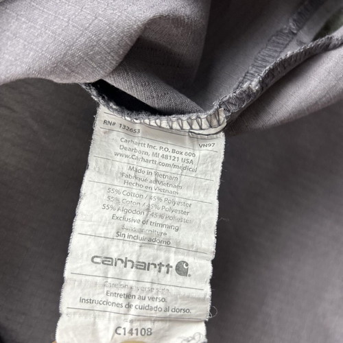 Carhartt Wip men's XL gray T-shirt with pockets used, medical workwear