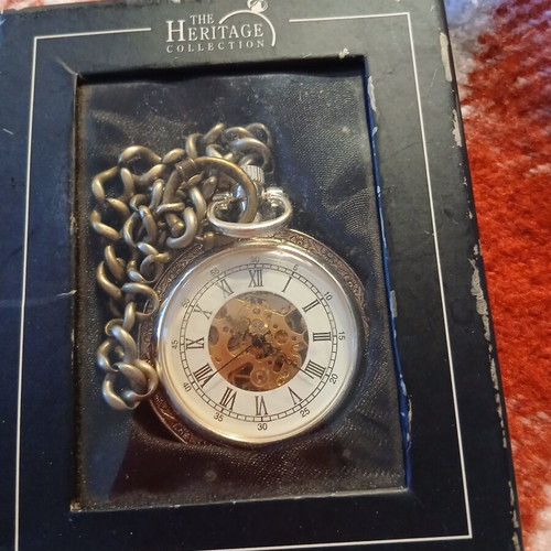 Heritage pocket watch used, quartz mechanism from Atlas collection