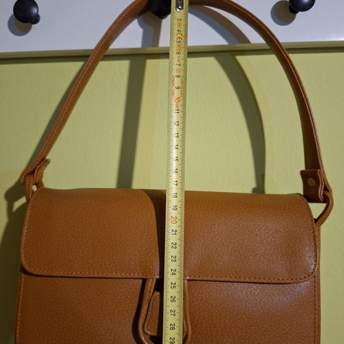 Vintage Y2K shoulder bag tan camel NKI brand new