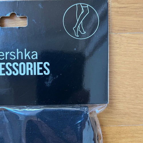 Bershka tights new with sock effect up to the knee black