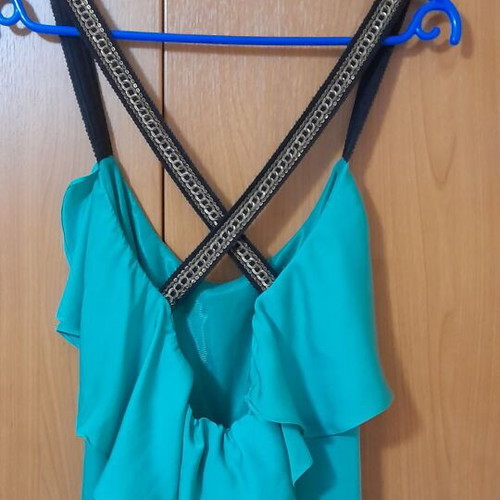 July Two Atelier silk maxi dress, green, XS