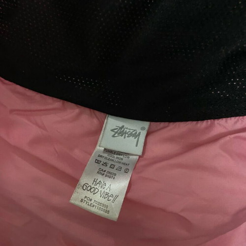 Stussy Puffer Jacket 800Fill new, black coral, size large